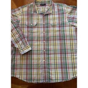 Daniel Cremieux Men's Multi Color Plaid Shirt Sze XL Collegiate Preppy Colorful